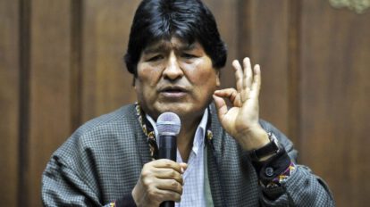 Marcha en defensa de la democracia convocada por Evo Morales