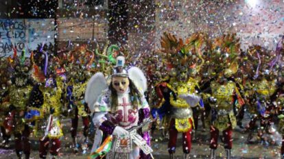 Diablada Ferroviaria celebra Bodas de Platino