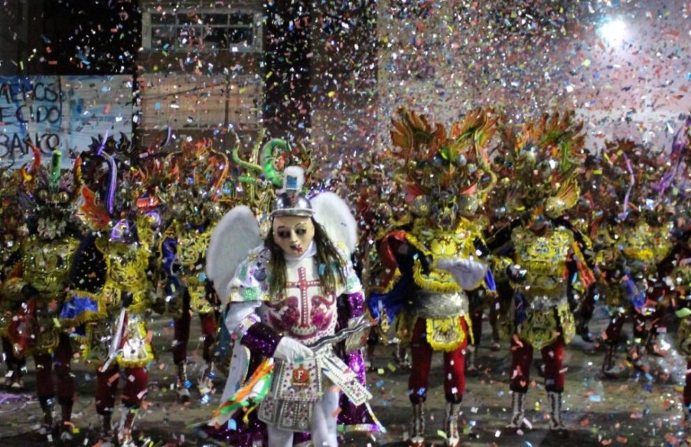 Diablada Ferroviaria celebra Bodas de Platino