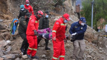 Derrumbe en La Paz