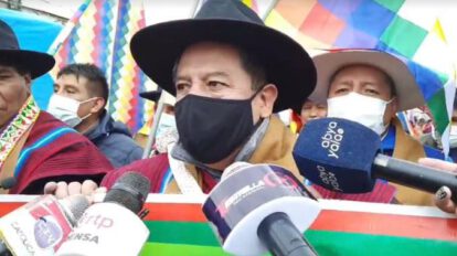 David Choquehuanca afirma que detrás de las movilizaciones están personas quienes buscan la impunidad