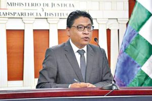 Ministro de Justicia, Iván Lima, sobre Jeanine Añez