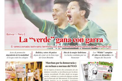 Edición impresa La Patria del 11 de octubre de 2021