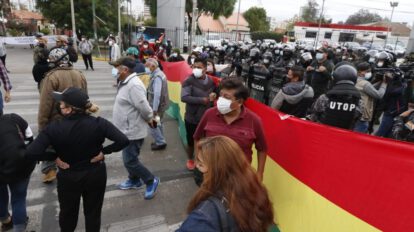 Bloqueos en Cochabamba durante el paro nacional