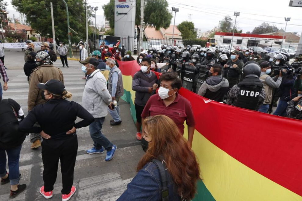Bloqueos en Cochabamba durante el paro nacional