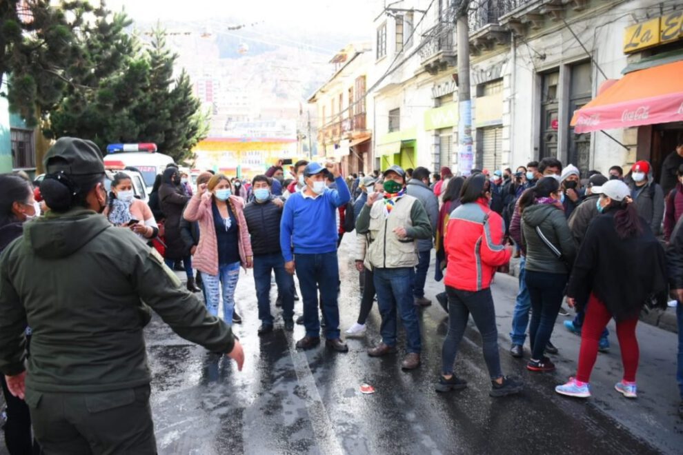 Defensa de la libre circulación en La Paz por el MAS