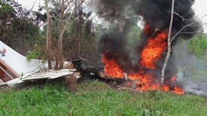 Accidente aéreo en La Paz