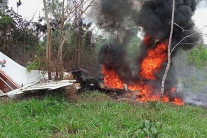 Accidente aéreo en La Paz