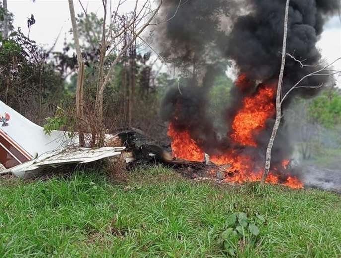 Accidente aéreo en La Paz