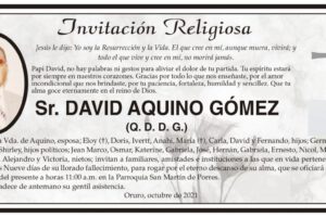 Obituario de David Aquino Gómez