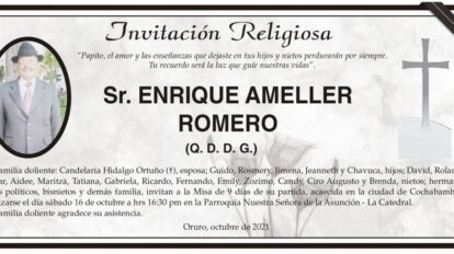 Obituarios de Enrique Ameller Romero