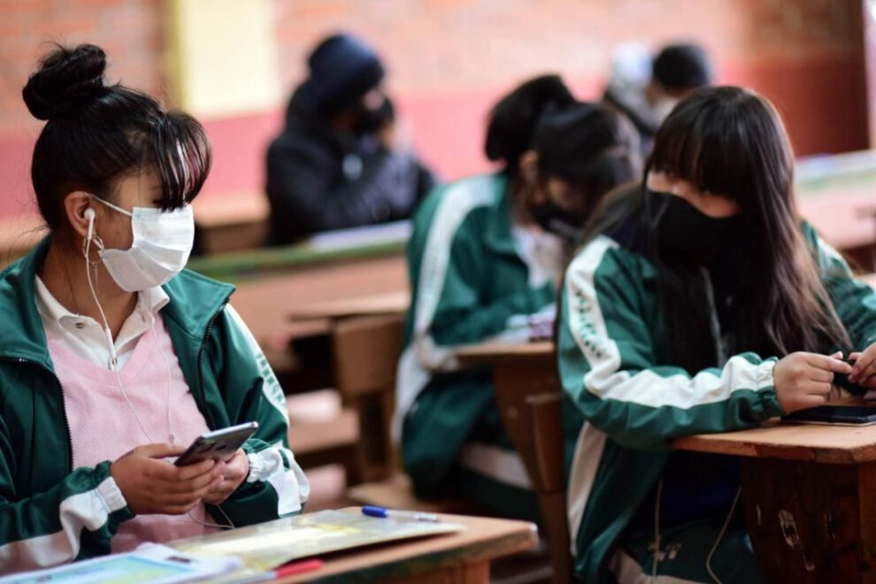 Clases a distancia en Bolivia