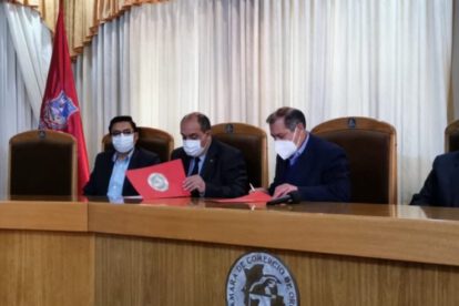 Convenio Institucional de Transmisión y Cobertura firmado por LA PATRIA y la Cámara de Comercio de Oruro