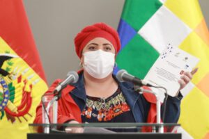 Retiro del proyecto de ley por parte de la Ministra de la Presidencia, María Nela Prada