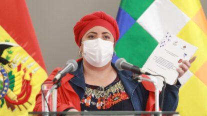 Retiro del proyecto de ley por parte de la Ministra de la Presidencia, María Nela Prada