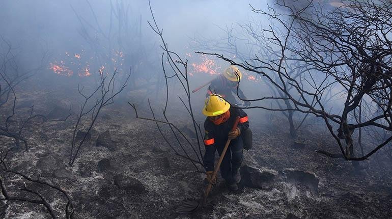 Incendios en Cochabamba