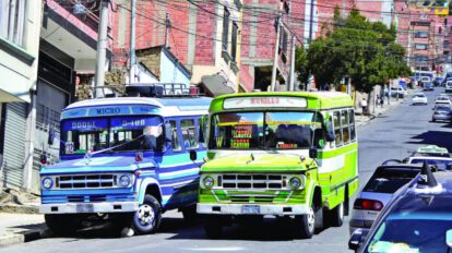 retiro de micros antiguos en La Paz