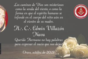 H.·. C.·. Edwin Villazón Nava