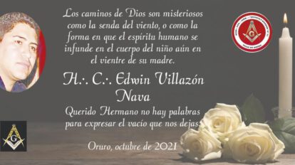 H.·. C.·. Edwin Villazón Nava