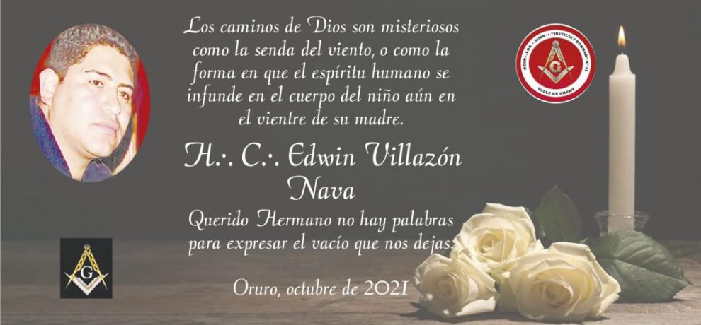 H.·. C.·. Edwin Villazón Nava