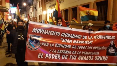 bloque de unidad departamental opositor en Oruro