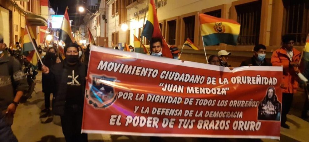 bloque de unidad departamental opositor en Oruro