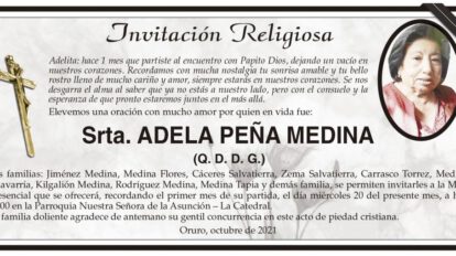 Invitación Religiosa por Adela Peña Medina