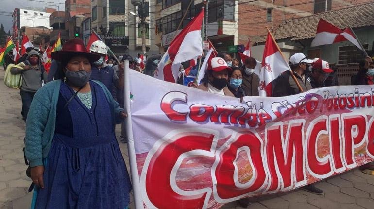 paro de 48 horas convocado por el Comité Cívico Potosinista