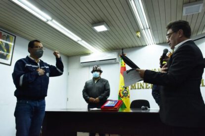 Edwin Condori Herrera, nuevo gerente general de la Empresa Metalúrgica Vinto