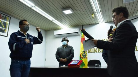 Edwin Condori Herrera, nuevo gerente general de la Empresa Metalúrgica Vinto