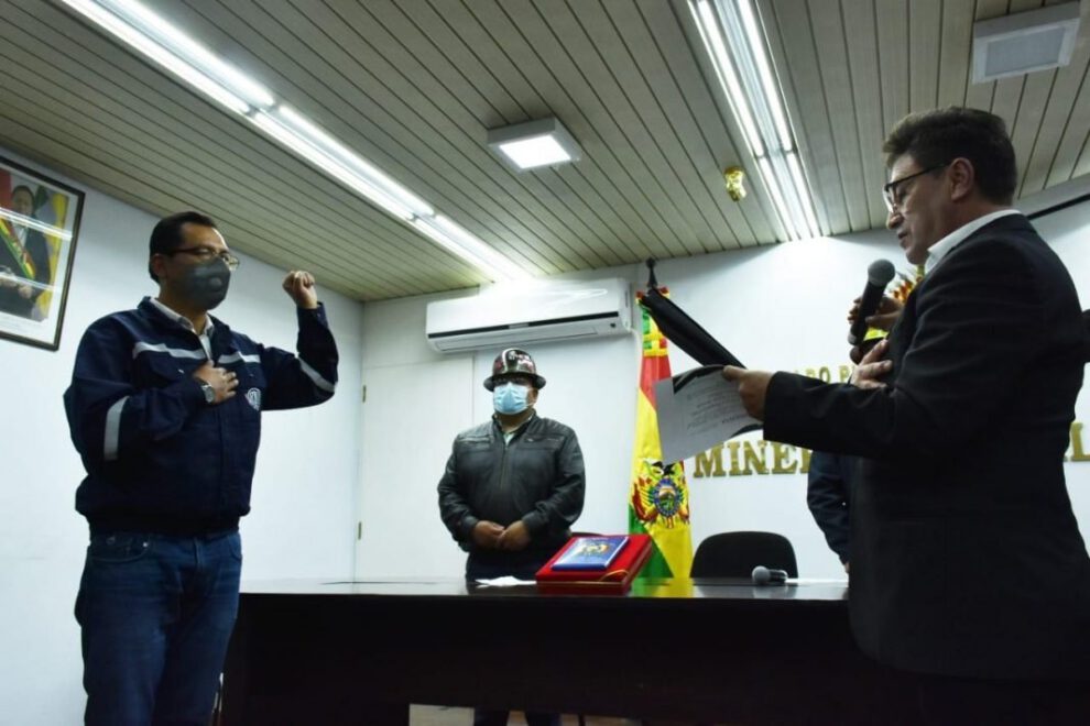 Edwin Condori Herrera, nuevo gerente general de la Empresa Metalúrgica Vinto