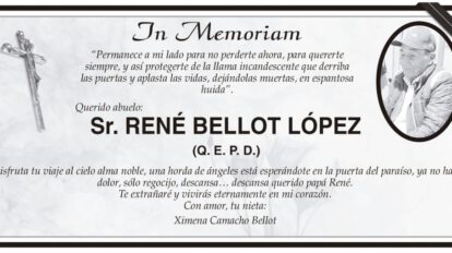 Obituario de René Bellot López