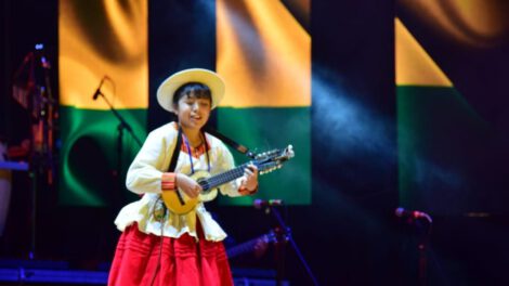 Alison Grace Subirana en el Festival Nacional de la Canción Boliviana