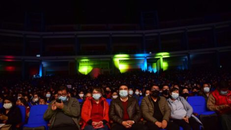 El público abarrotó el Teatro Internacional Oruro durante el Festival Nacional de la Canción Boliviana