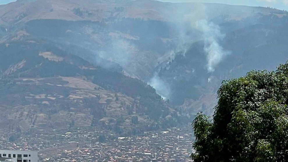 Incendio Parque Nacional Tunari en Cochabamba