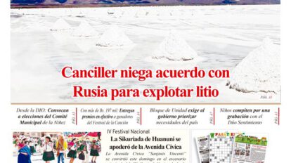 Edición impresa La Patria del 25 de octubre de 2021