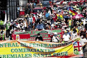 Protestas contra la Ley 1386 en Bolivia