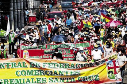 Protestas contra la Ley 1386 en Bolivia