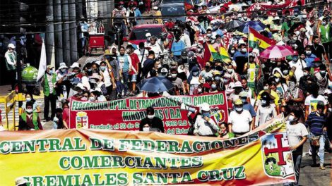 Protestas contra la Ley 1386 en Bolivia