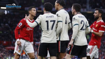 Cristiano Ronaldo tras la derrota del Manchester United ante el Liverpool