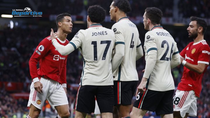 Cristiano Ronaldo tras la derrota del Manchester United ante el Liverpool
