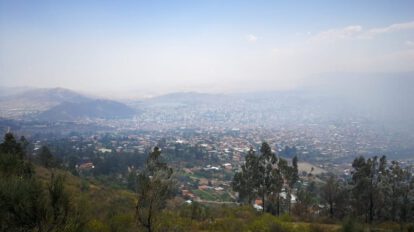 Incendio en Tunari incrementa la contaminación del aire en Cochabamba