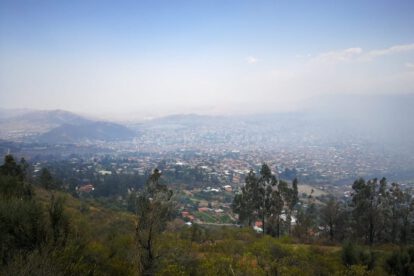Incendio en Tunari incrementa la contaminación del aire en Cochabamba