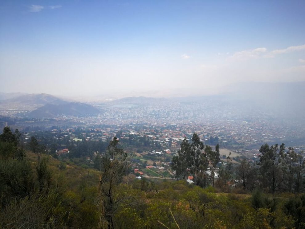 Incendio en Tunari incrementa la contaminación del aire en Cochabamba
