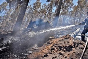 Incendio en el Tunari afecta tuberías y quema de sembradíos