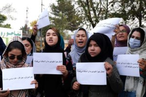 Protestas de mujeres en Afganistán