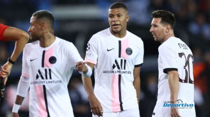 PSG trío ofensivo Neymar, Mbappé y Messi