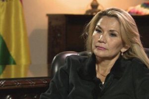 La expresidente de Bolivia, Jeanine Añez
