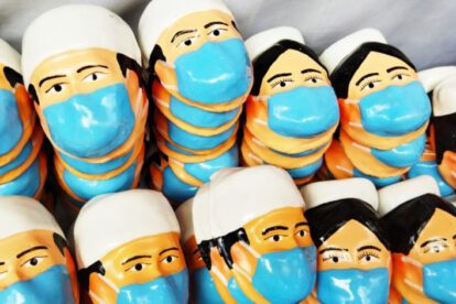 T’antawawas con barbijo en la tradición de Todos Santos