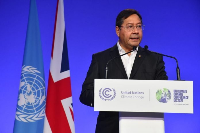 Modelo boliviano en la Cumbre Climática propuesto por Luis Arce